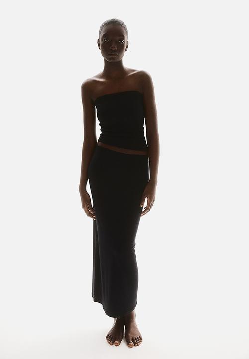 H&M - Ribbed tube top - black