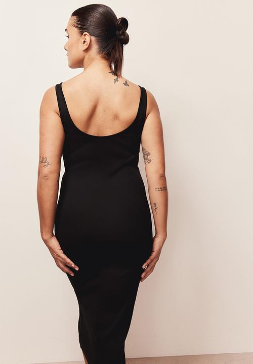 H&M - Ribbed jersey dress - black