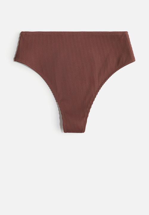 H&M - Brazilian bikini bottoms - brown