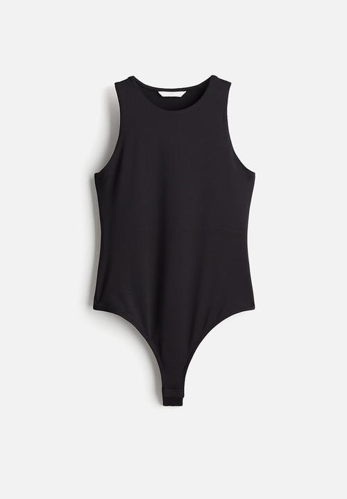 H&M - Jersey thong body - black