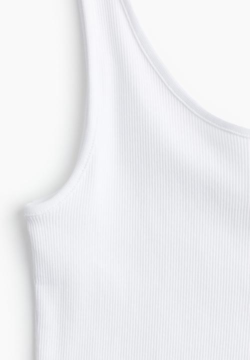 H&M - Ribbed vest top - white