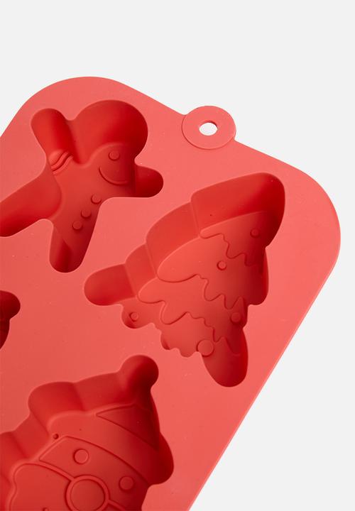 Excellent Houseware - Merry silicone cake moulds - red