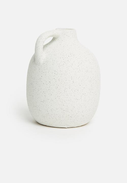 H&S - Stoneware Vase White