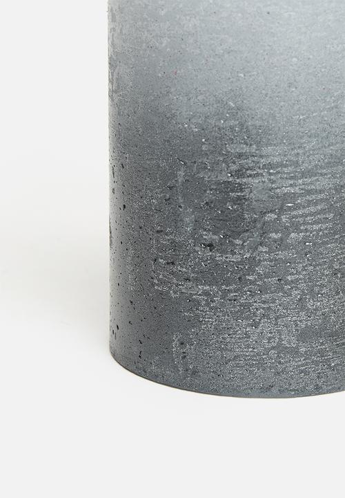 H&S - Glitz dip dye candle - grey