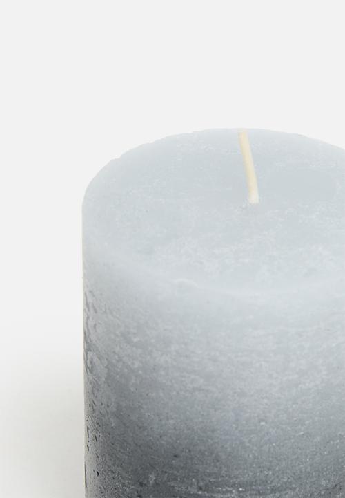 H&S - Glitz dip dye candle - grey