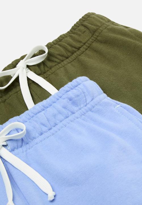 Pop Candy - 2 Pack shorts - green & blue