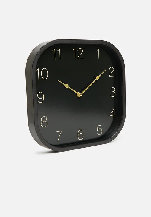 H&S - Cura clock - black