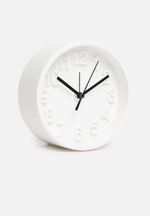 H&S - Kuzco clock - white