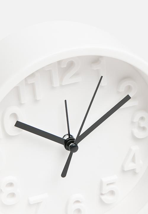 H&S - Kuzco clock - white
