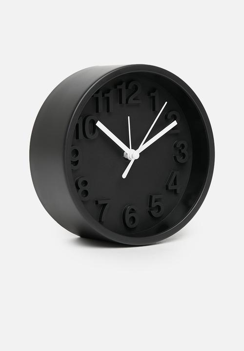 H&S - Kuzco clock - black