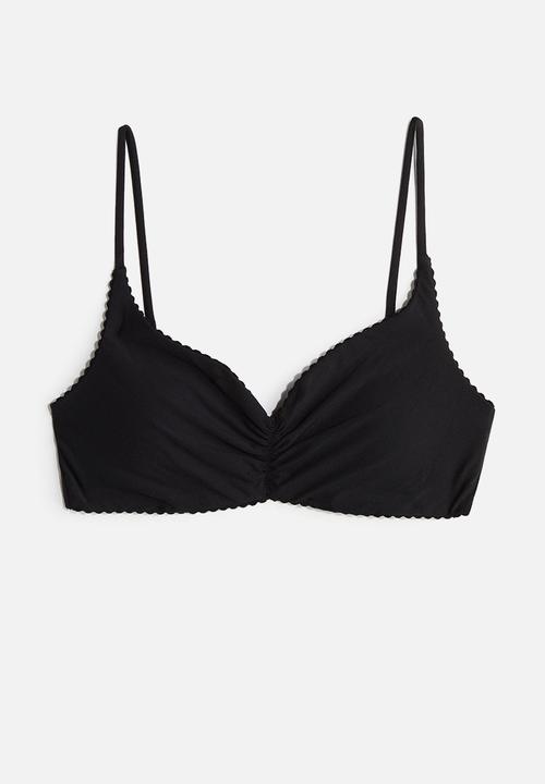 H&M - Padded bikini top - black