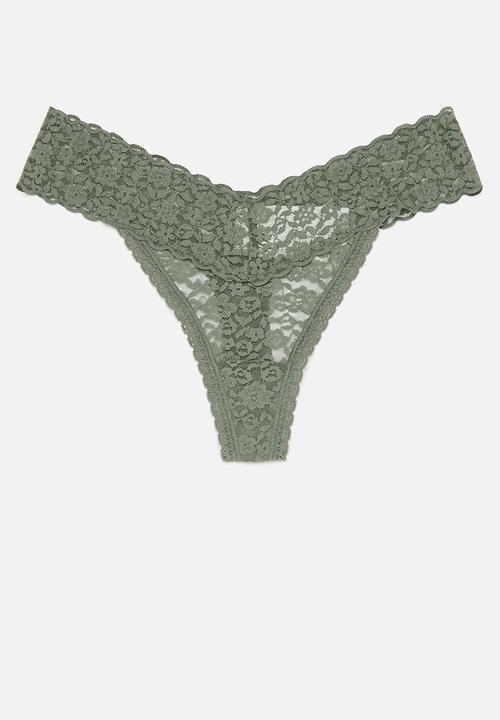 H&M - 3-Pack lace thong briefs - multi