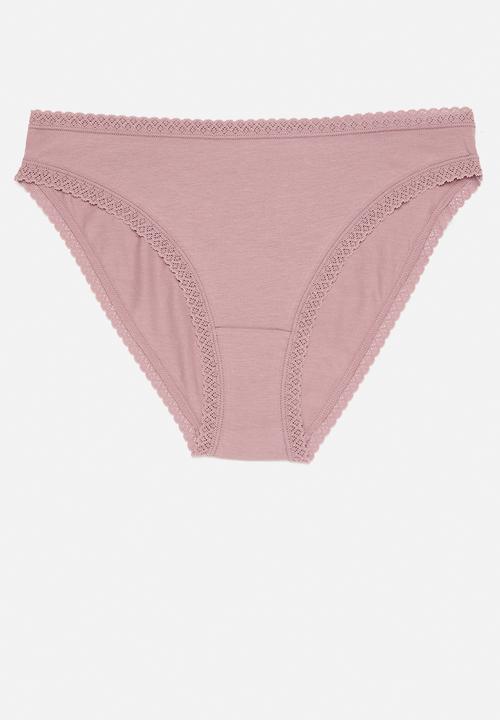 H&M - 3-Pack cotton bikini briefs - pink & white 