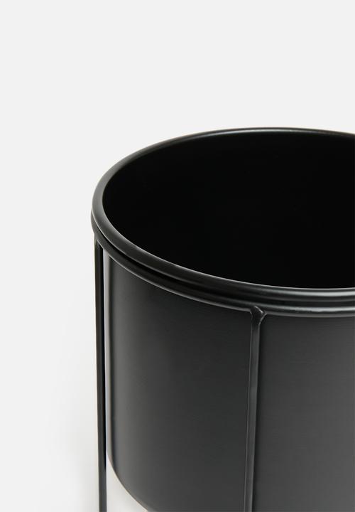 H&S - Aria planter set of 2 - black