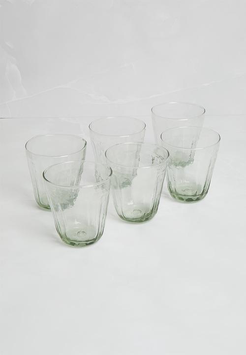 Excellent Houseware - Rita glass set of 6 - clear