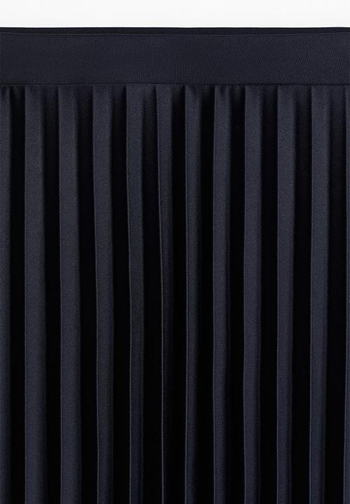 H&M - Pleated jersey skirt - navy blue