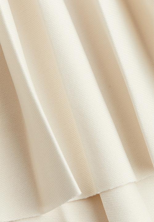 H&M - Pleated jersey skirt - white