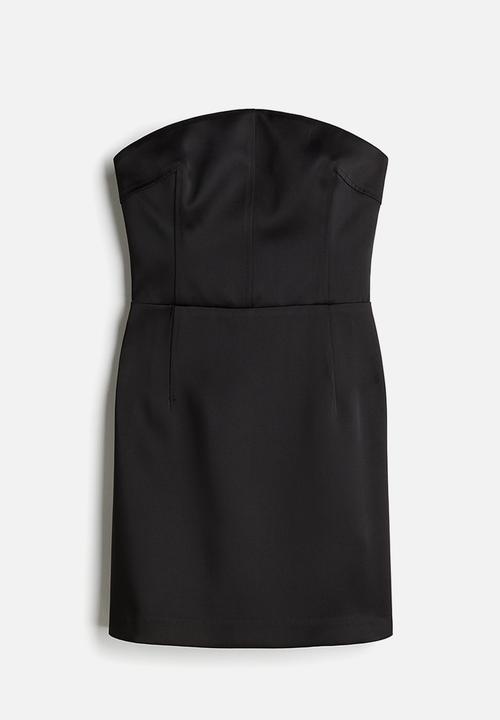 Bandeau mini dress - black - 1259712001