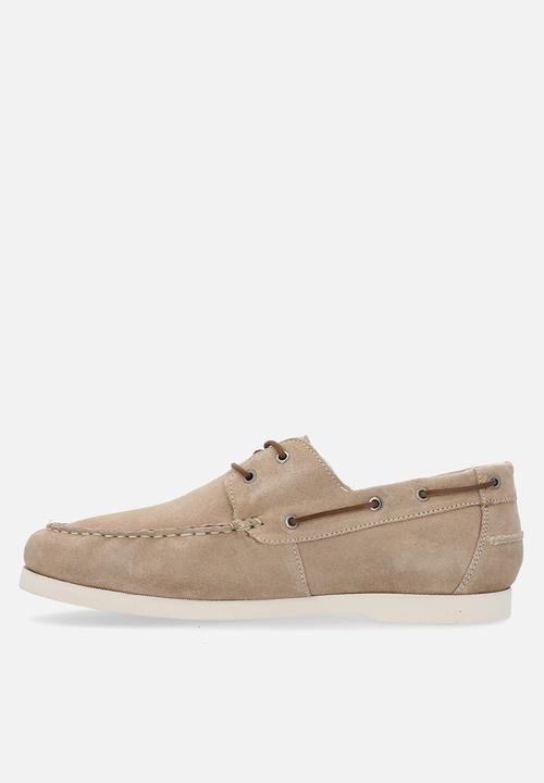 Jack & Jones - Jfwgolders suede boat shoe - taupe