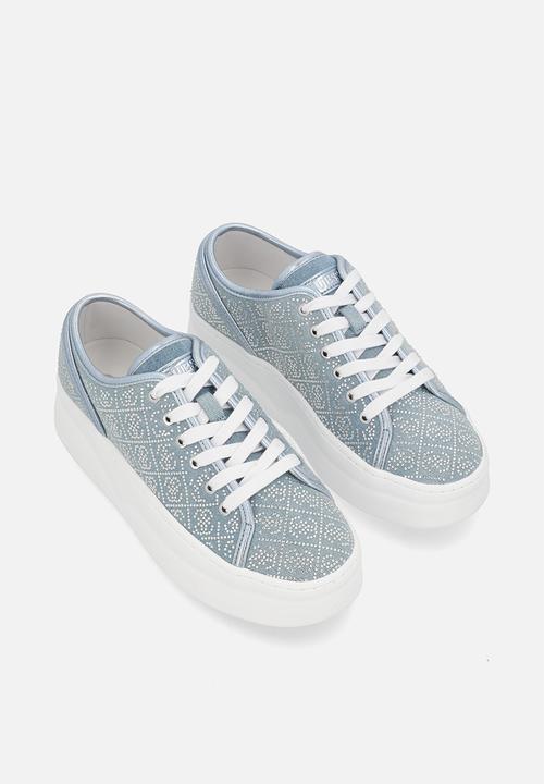 GUESS - Queeny2 sneaker washed denim 4g stones - blue