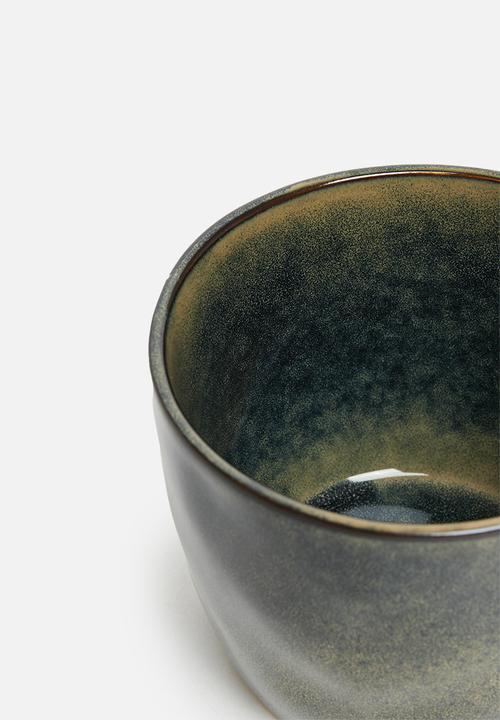 Excellent Houseware - Ivy mugs set of 4 - Black