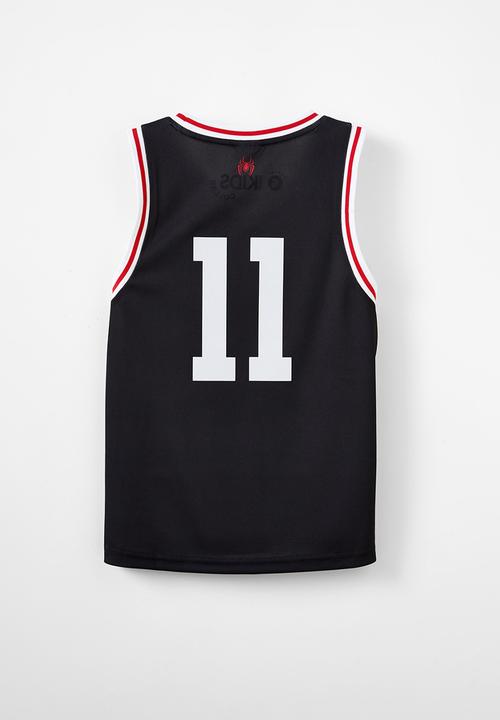Cotton On - License basketball tank - lcn mar black/spiderman hang time