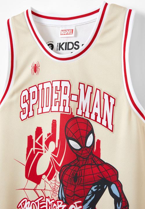 Cotton On - License basketball tank - lcn mar rainy day/spiderman new york