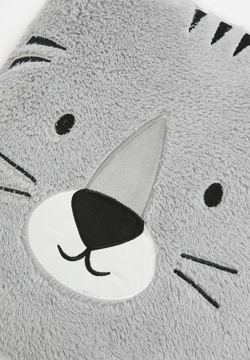 H&S - Tiger cuddle cushion - grey