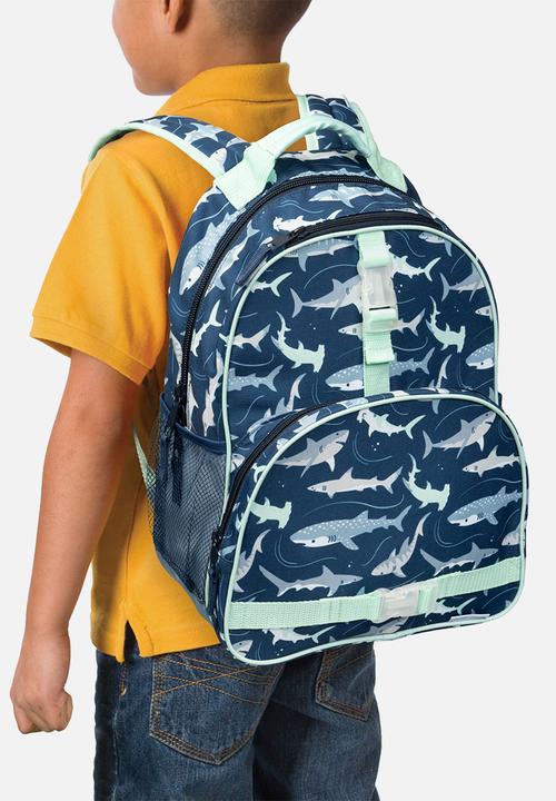 Stephen Joseph - All over print backpack navy shark  - multi