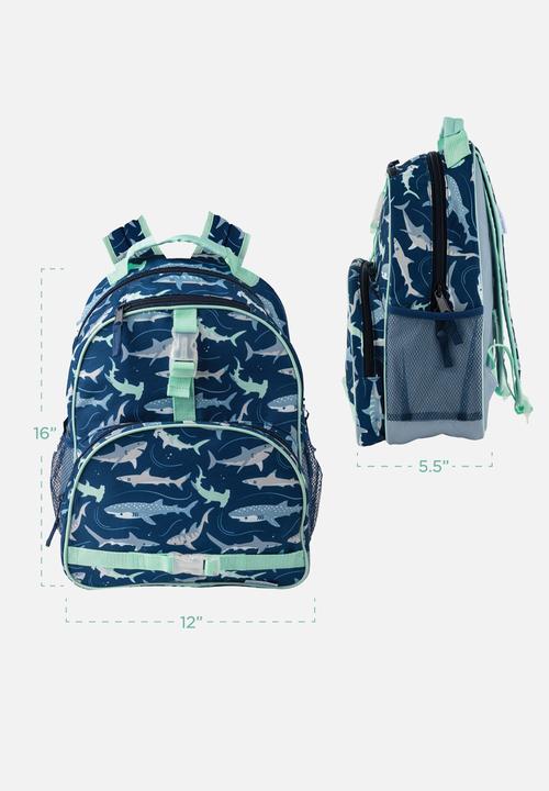 Stephen Joseph - All over print backpack navy shark  - multi