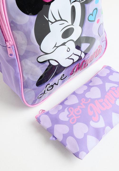 Pop Candy - Minnie value backpack with pencil bag - lilac