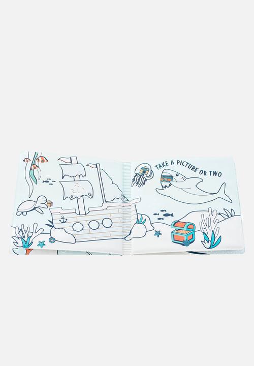 Stephen Joseph - Color changing bath book shark  - multi