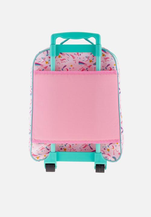 Stephen Joseph - All over print rolling luggage unicorn  - multi