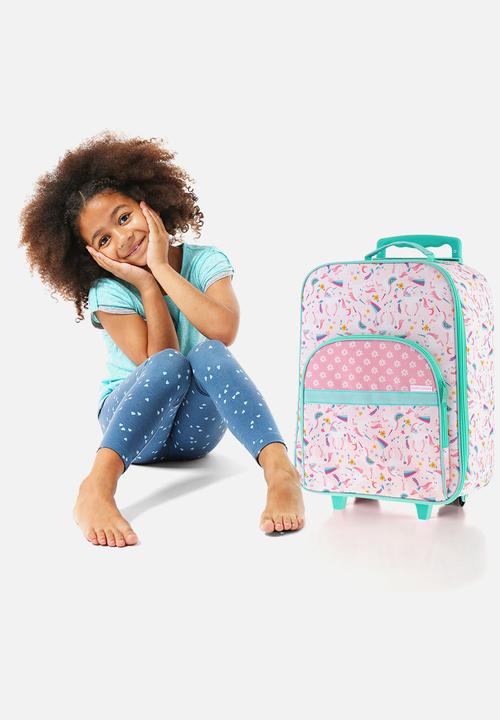 Stephen Joseph - All over print rolling luggage unicorn  - multi