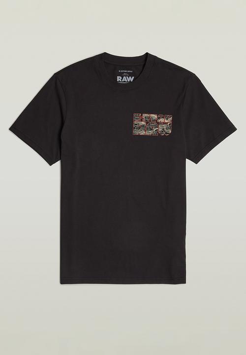 G-STAR - Topography chest gr slim r t - dk black