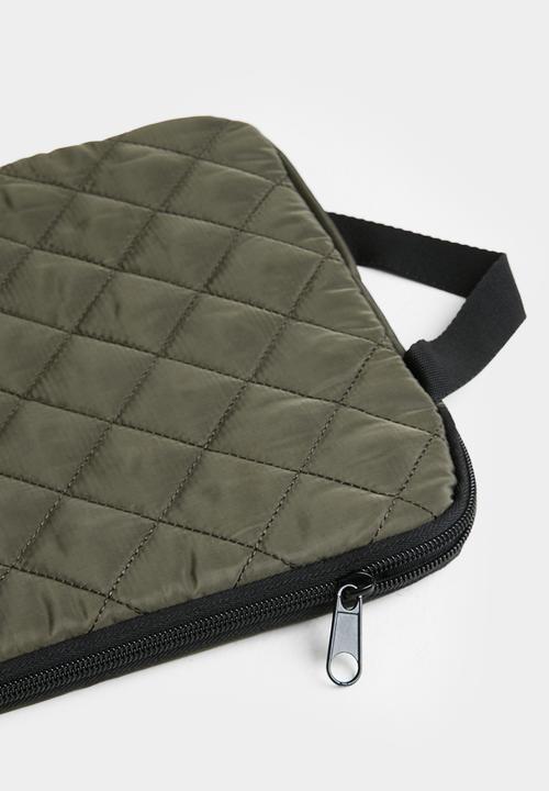 Pop Candy - G & s quilted lapton sleeve - olive