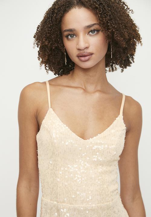 SISSY BOY - Lucky Ones: A-Line Mini Dress With A V-Neck - Neutral