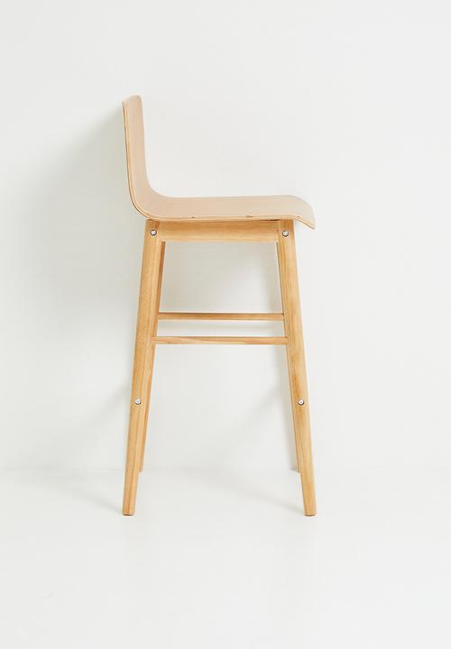 Sixth Floor - Magna wooden barstool - Natural