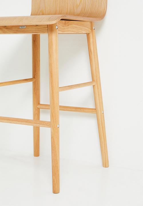 Sixth Floor - Magna wooden barstool - Natural