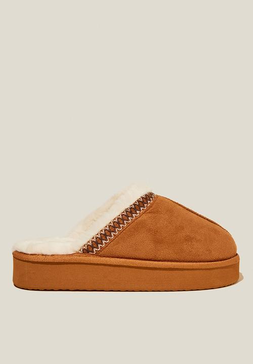 Cotton On - Platform mule - maple syrup