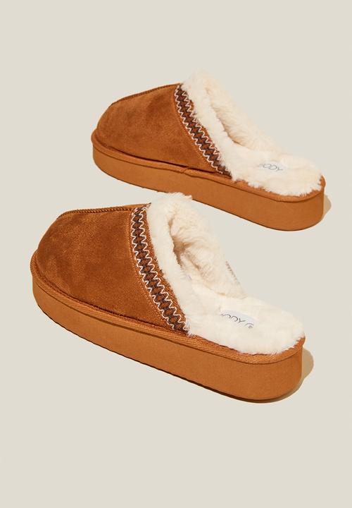 Cotton On - Platform mule - maple syrup