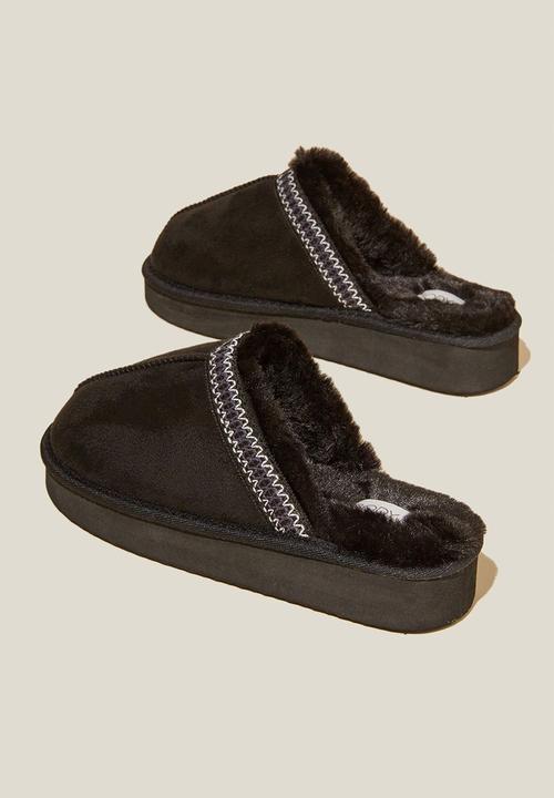 Cotton On - Platform mule - black
