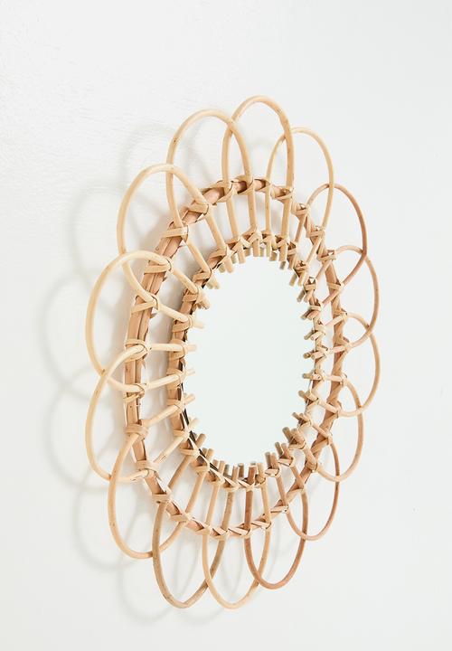 H&S - Flower shaped round mirror