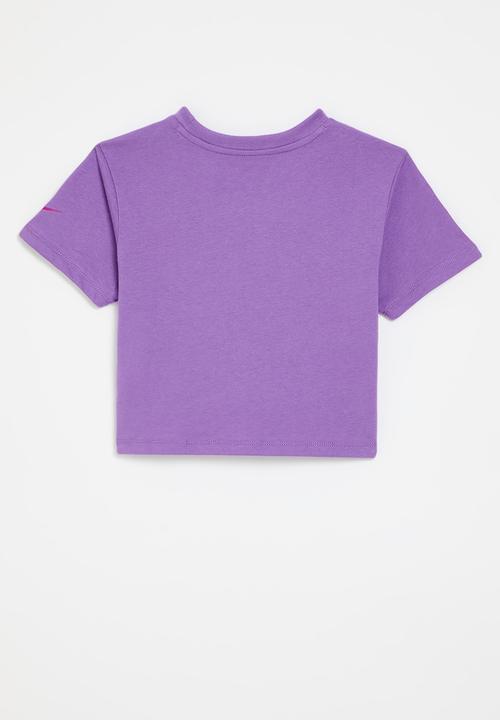 Nike - Nkg femme pop tee - black raspberry
