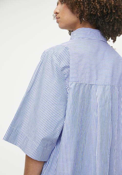 Me&B - The Perfect Boxy Shirt - Bluestripe