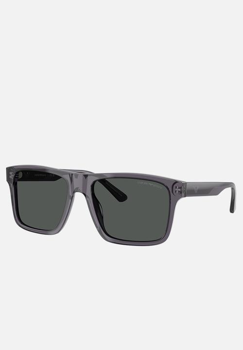 Emporio Armani - EA Square - Transparent Dark Grey