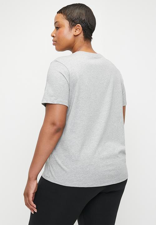 Nike - Nike Plus Sportswear Essentials Tee - dk grey heather/black