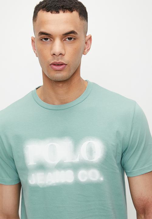 POLO - Trent pjc logo ss tee - aqua