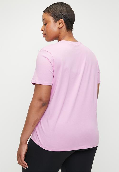 Nike - Nike Plus Icon Futura Club Tee - Beyond Pink & White 