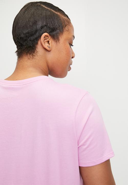 Nike - Nike Plus Icon Futura Club Tee - Beyond Pink & White 